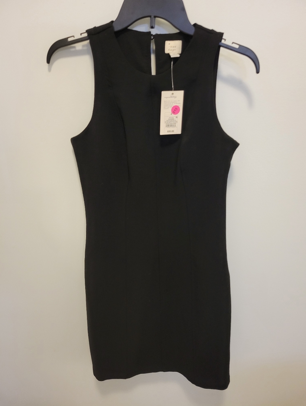 a new day Black Sleeveless Mini Dress